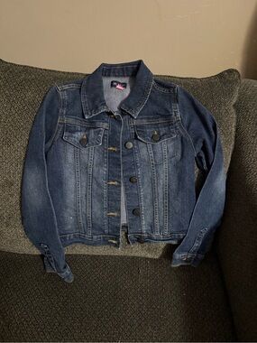 The Children's Place Dark Blue Denim Jean Jacket - Girls sz 10/12